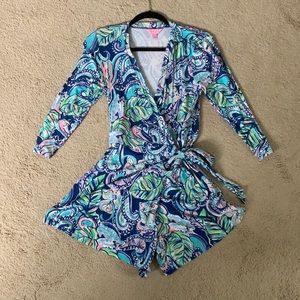 Lilly Pulitzer wrap romper size small